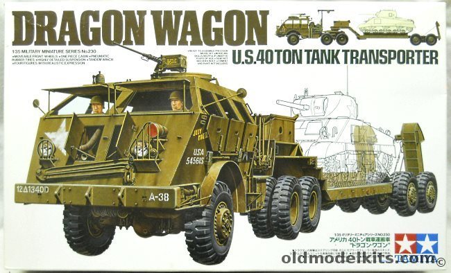 Tamiya 1/35 Dragon Wagon 40 Ton US Tank Transporter, MM230 plastic model kit